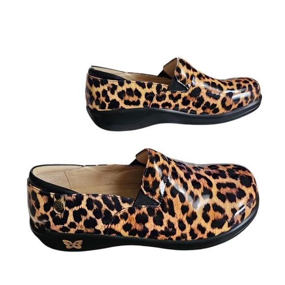 Alegria Keli Leopard Carear Casual Shoes Custom Fit&comfort Sliprezistant Sz 42 - Picture 4 of 7